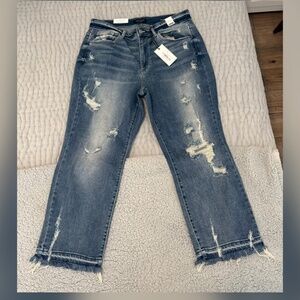 Judy Blue Just Like Candy High-Rise Straight Denim sz 14W